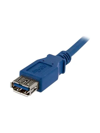 1m Blue USB 3.0 Extension Cable M/F 2