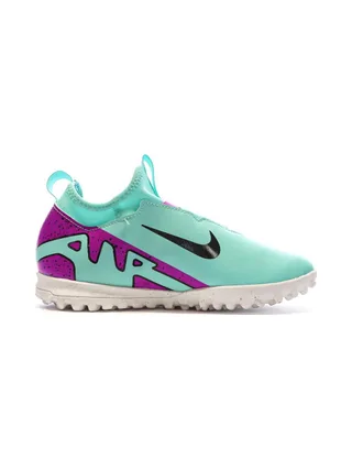 Chaussures de Football Turquoise Junior Nike Jr Zoom Vapor 15 Academy TF 2