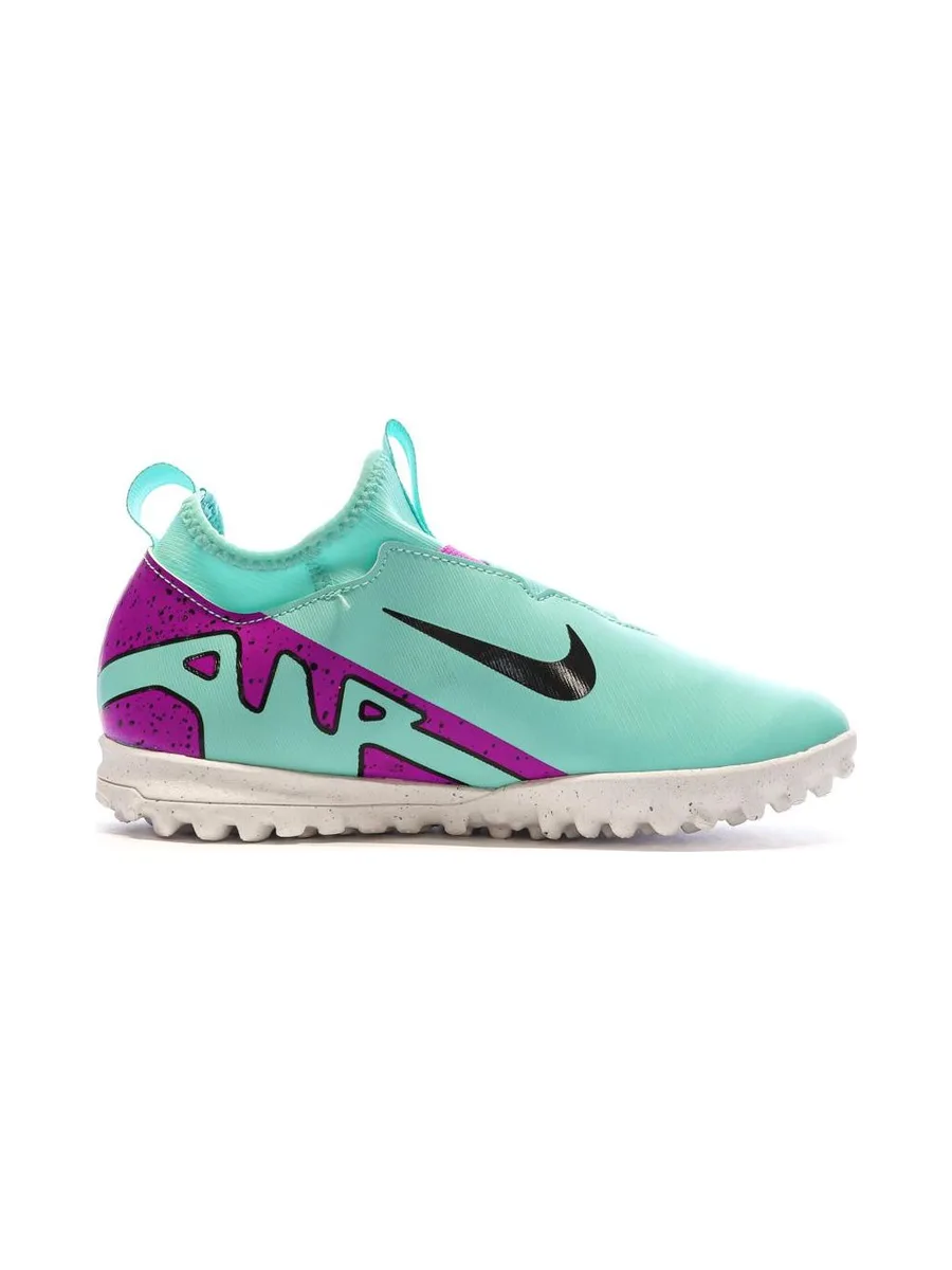 Chaussures de Football Turquoise Junior Nike Jr Zoom Vapor 15 Academy TF 3
