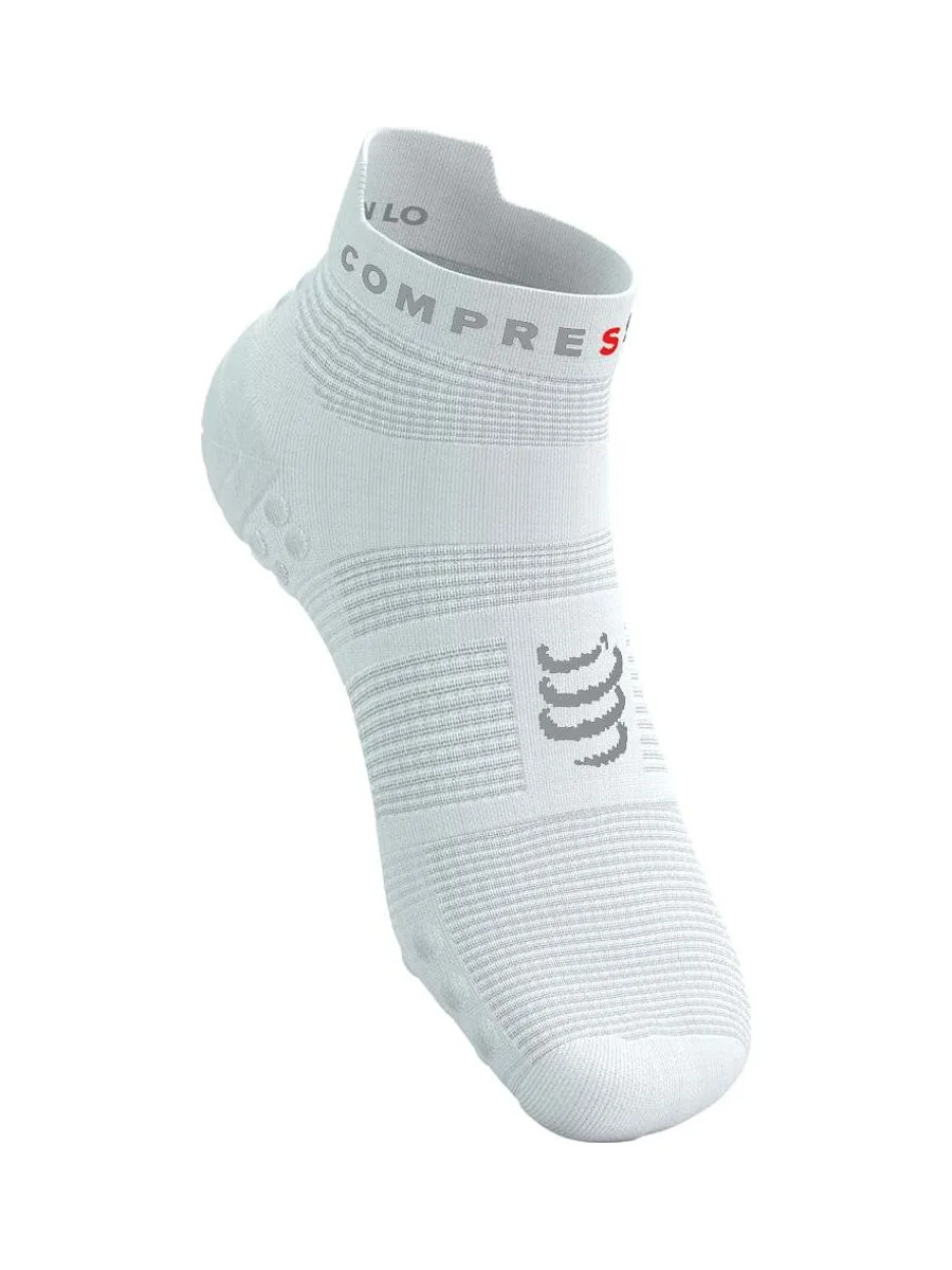 Paire de Chaussettes Blanches Homme Compressport Pro Racing 2