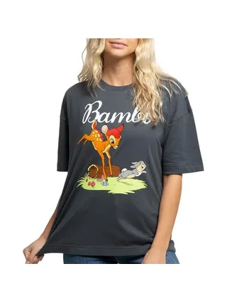 T-Shirt Gris Femme Disney Bambi Springing 1
