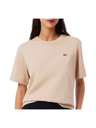 T-shirt Beige Femme Lacoste TF7215 1
