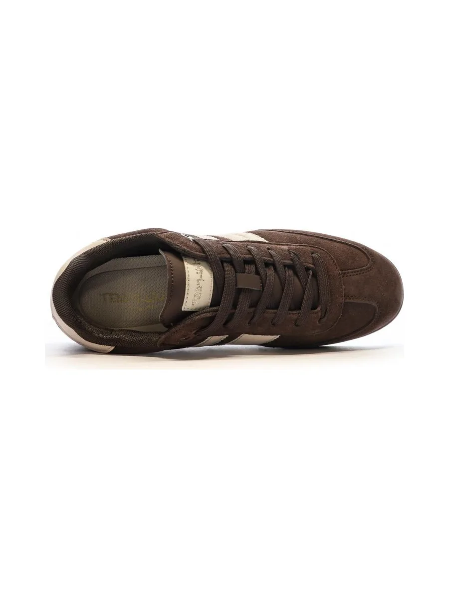 Baskets Marron Homme Teddy Smith White Suede 5