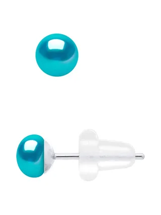 Boucles d'Oreilles Véritables Perles de Culture d'Eau Douce 4-5 mm — Or Blanc 375 Millièmes 1