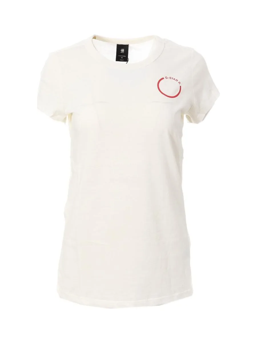T-shirt Ecru Femme G-Star Raw Circle 2