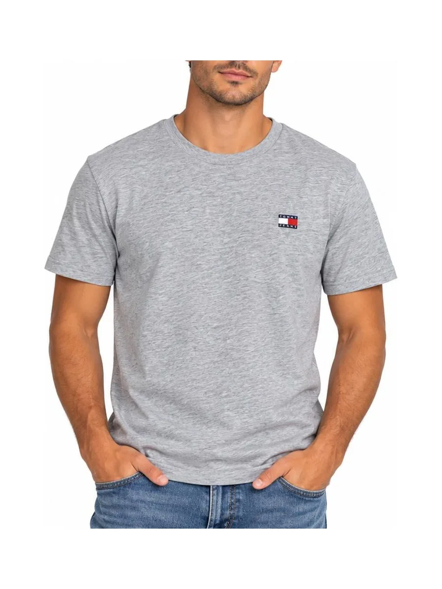 T-shirt Gris Homme Tommy Jeans Reg Badge DM0DM20322 2