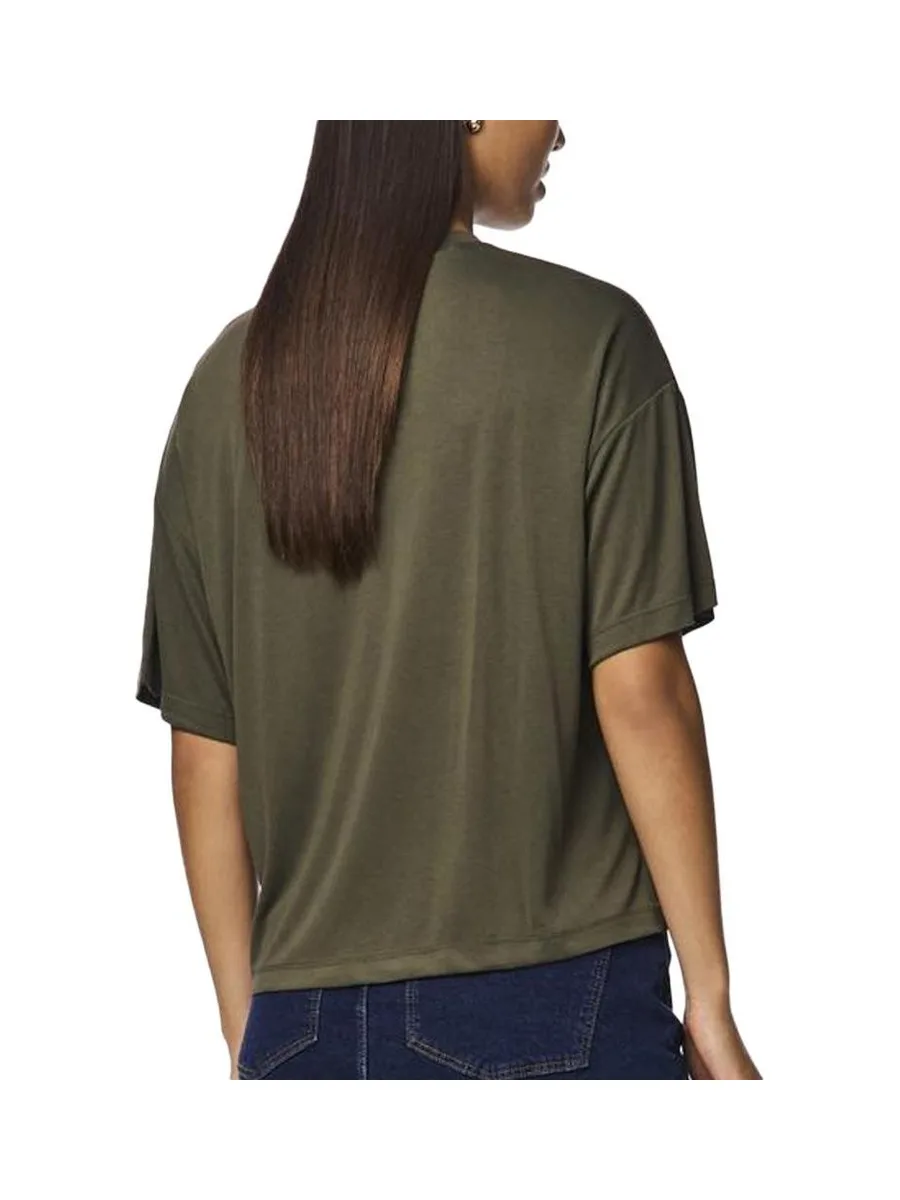 T-Shirt Kaki Femme Pieces Nora 3