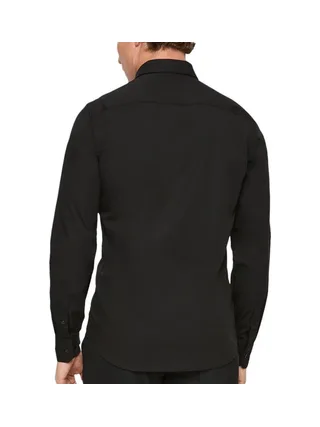 Chemise Noir Homme Calvin Klein Jeans Poplin Stretch 2