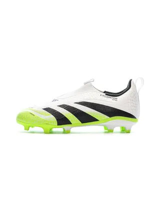 Chaussures de Foot Blanc/Jaune Junior Adidas Predator League Ll FG/MG 1
