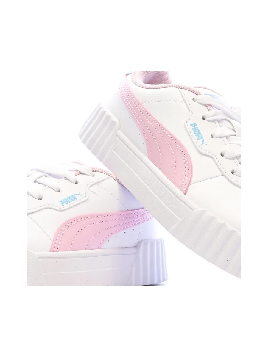 Baskets Blanches/Roses Fille Puma Carina 3.0 Jellyy 8