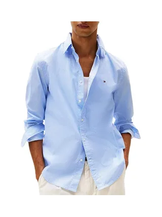 Chemise Bleu Clair Homme Tommy Hilfiger Flex 1