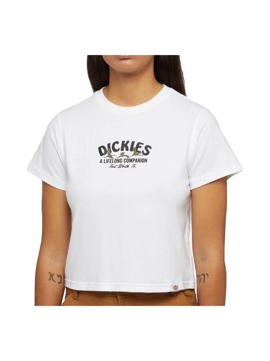 T-shirt Blanc Femme Dickies Companion 1