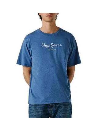 T-Shirt Bleu Electrique Homme Pepe jeans Eggo 1