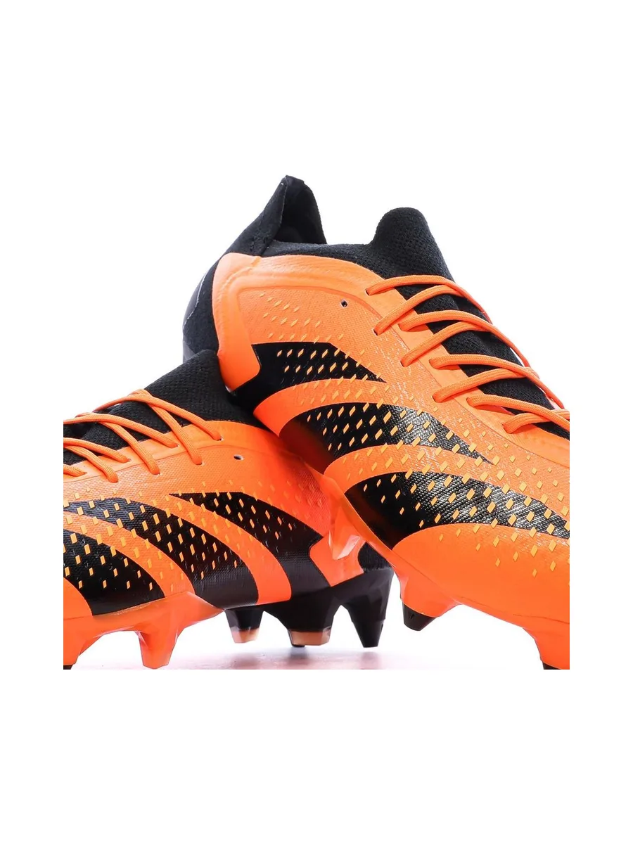Chaussures de Foot Orange/Noir Adidas Predator Accuracy.1 L SG 8