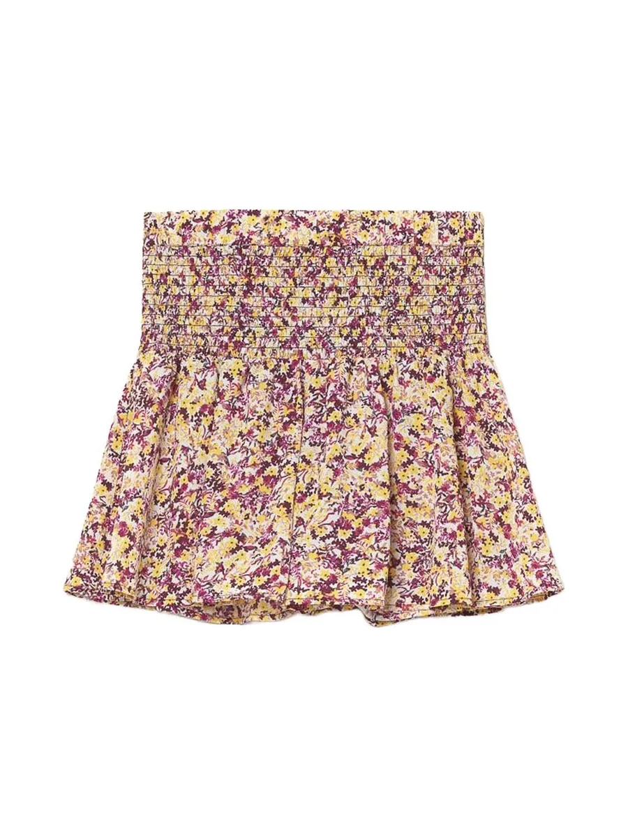 Short Jaune/Mauve Fille Le Temps Des Cerises Xangi 1
