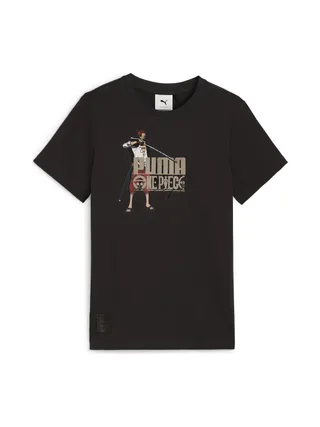 T-Shirt Noir Garçon Puma X One Piece Graphic 1