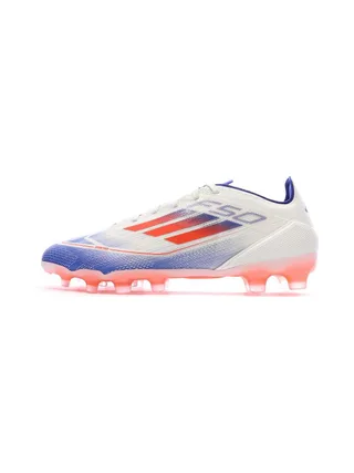 Chaussures de football Blanches/Bleu/Rouges Homme Adidas F50 Pro Mg 1