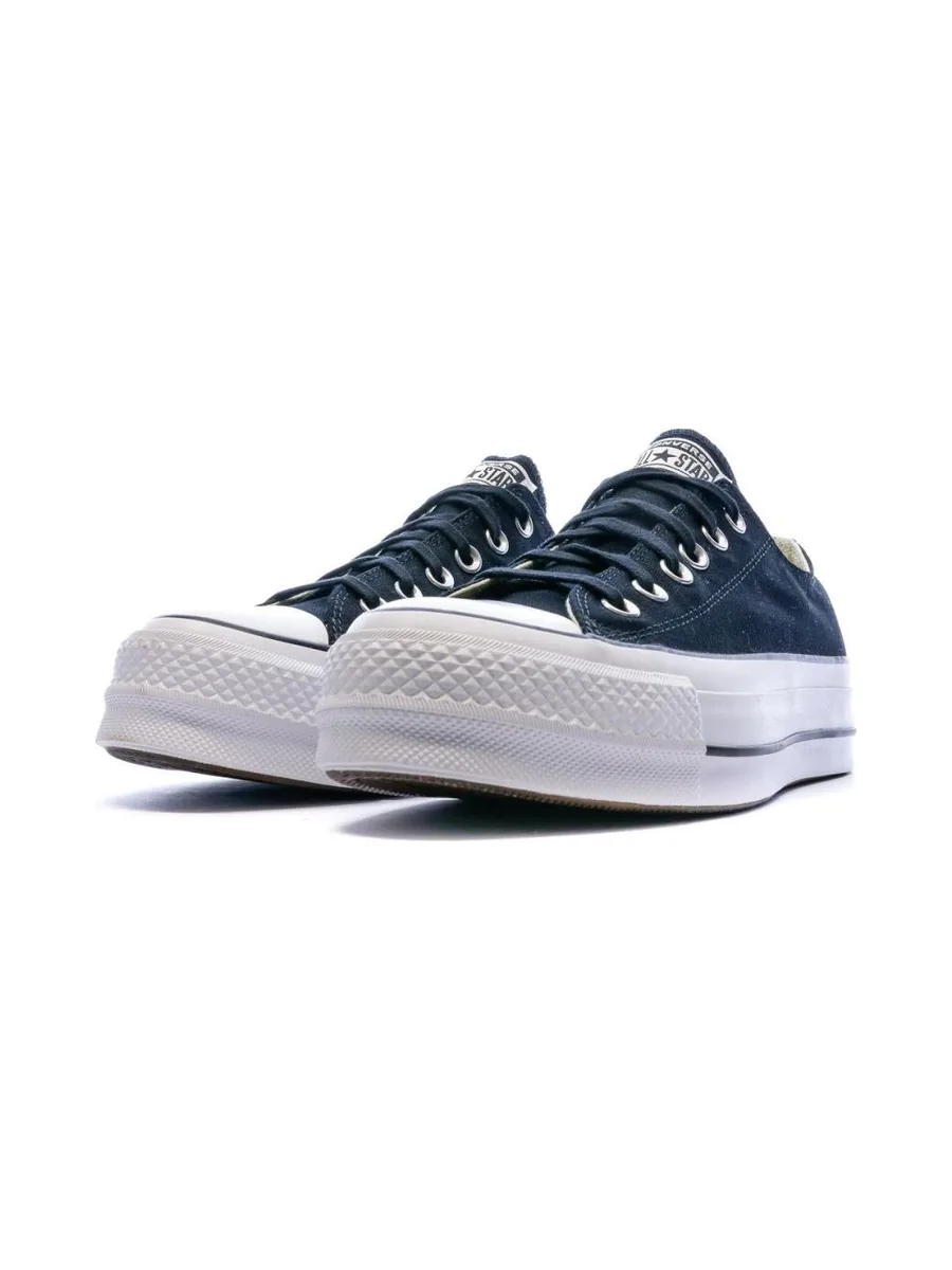 Baskets Plateforme Noires Femme Converse Ox 7