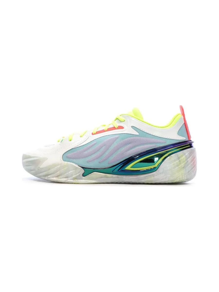 Chaussures de Basketball Blanc/Bleu Homme Puma All-pro Nitro Elite 2