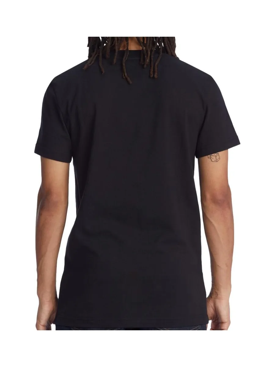 T-Shirt Noir Homme Dc shoes Star Bevelled 3
