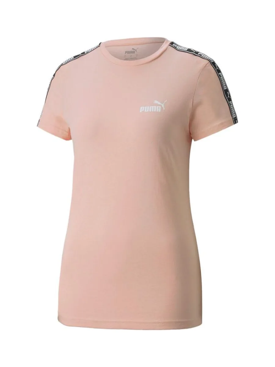 T-shirt Rose Femme Puma Tape 2