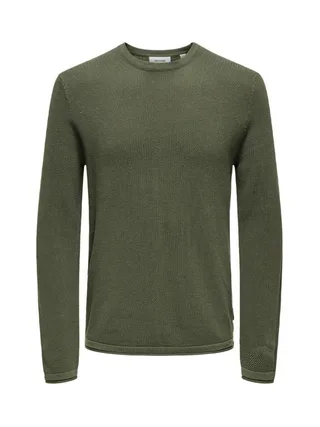 Pull Kaki Homme Only & Sons Felix 1