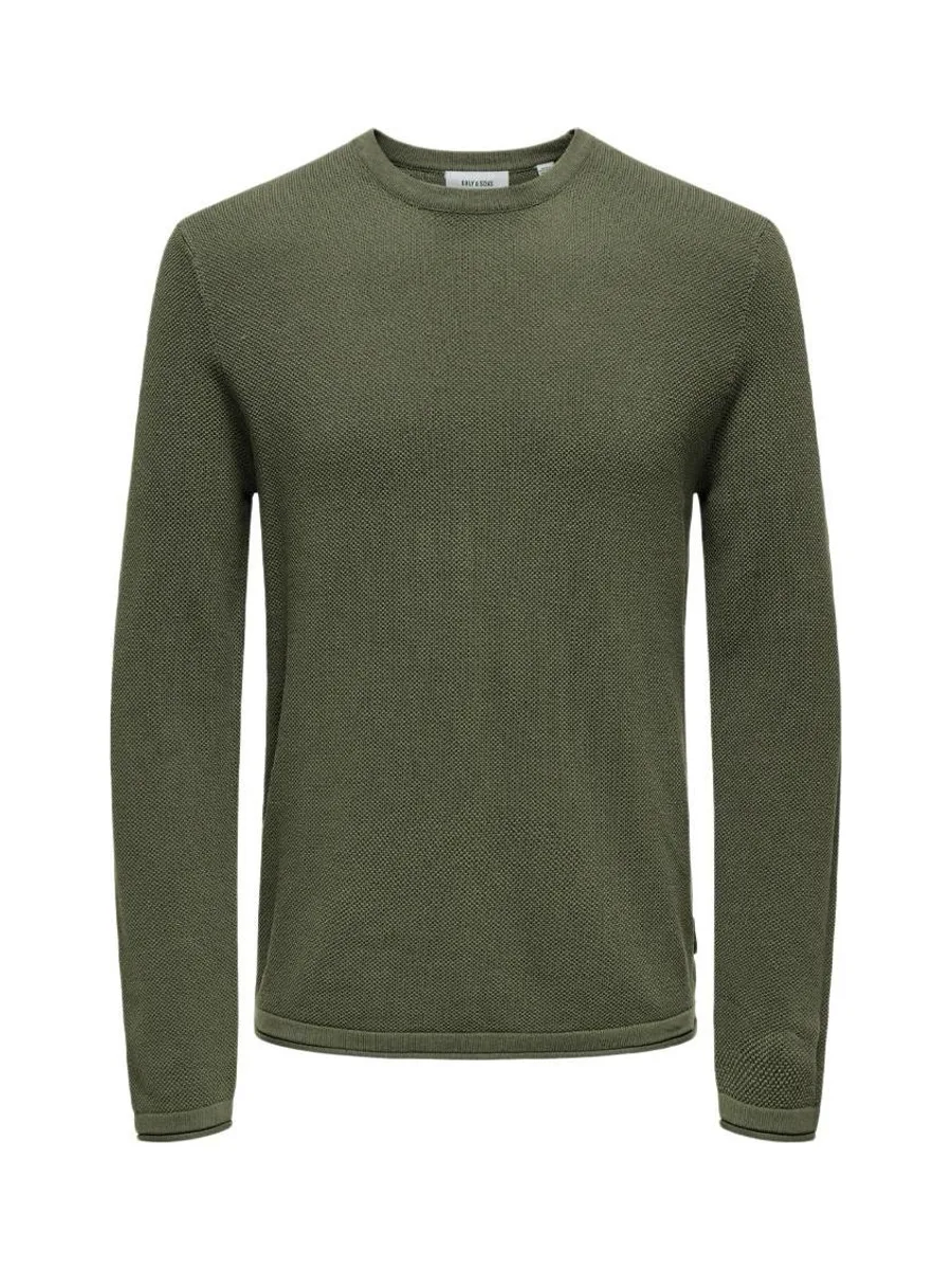 Pull Kaki Homme Only & Sons Felix 2