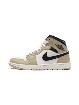 Air Jordan 1 Mid Blanche/Beige Homme Nike 1