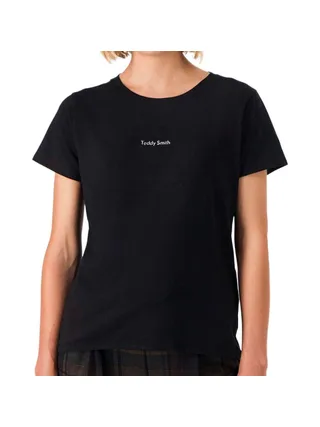 T-shirt Noir Femme Teddy Smith Ribelle 1