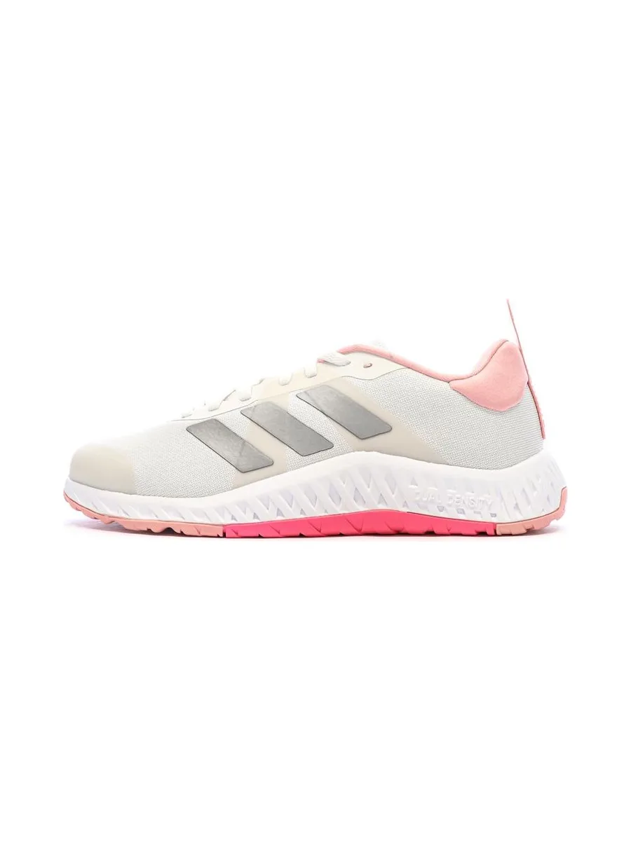 Baskets Blanches/Roses Femme Adidas Everyset Trainer 2