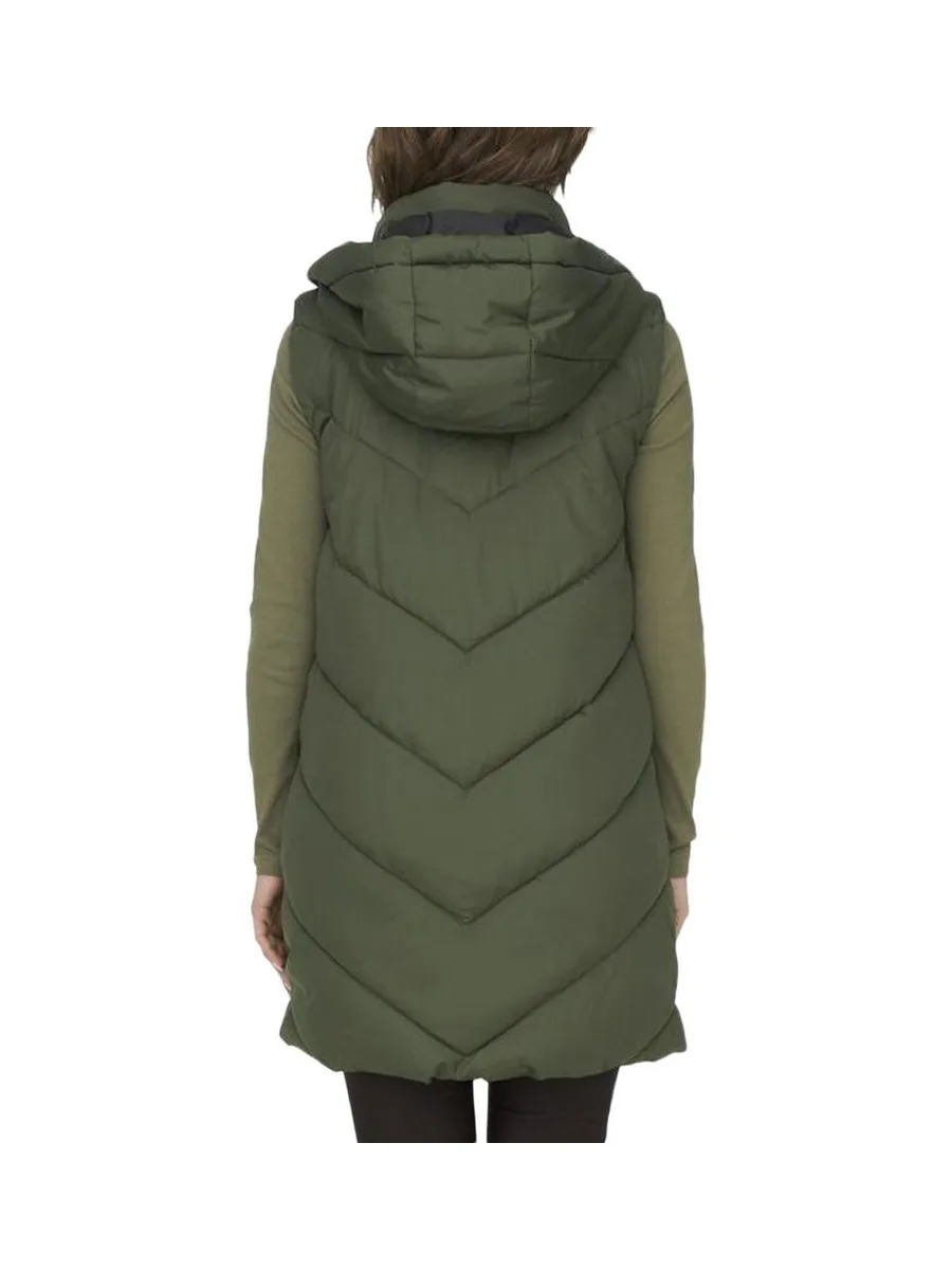 Doudoune sans manche Kaki Femme JDY Padded Waistcoat 3