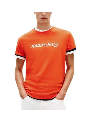 T-Shirt Rouge/Blanc Homme Tommy Hilfiger Vintage 1