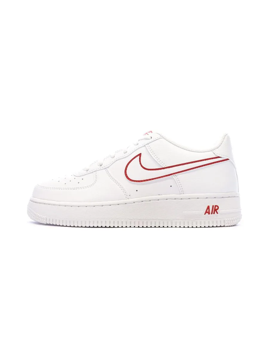 Baskets Blanche/Rouges Garçon Nike Air Force 1 2