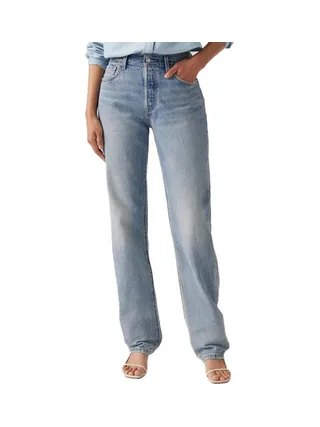 Jean 501 90s Bleu Clair Délavé Femme Levi's 1
