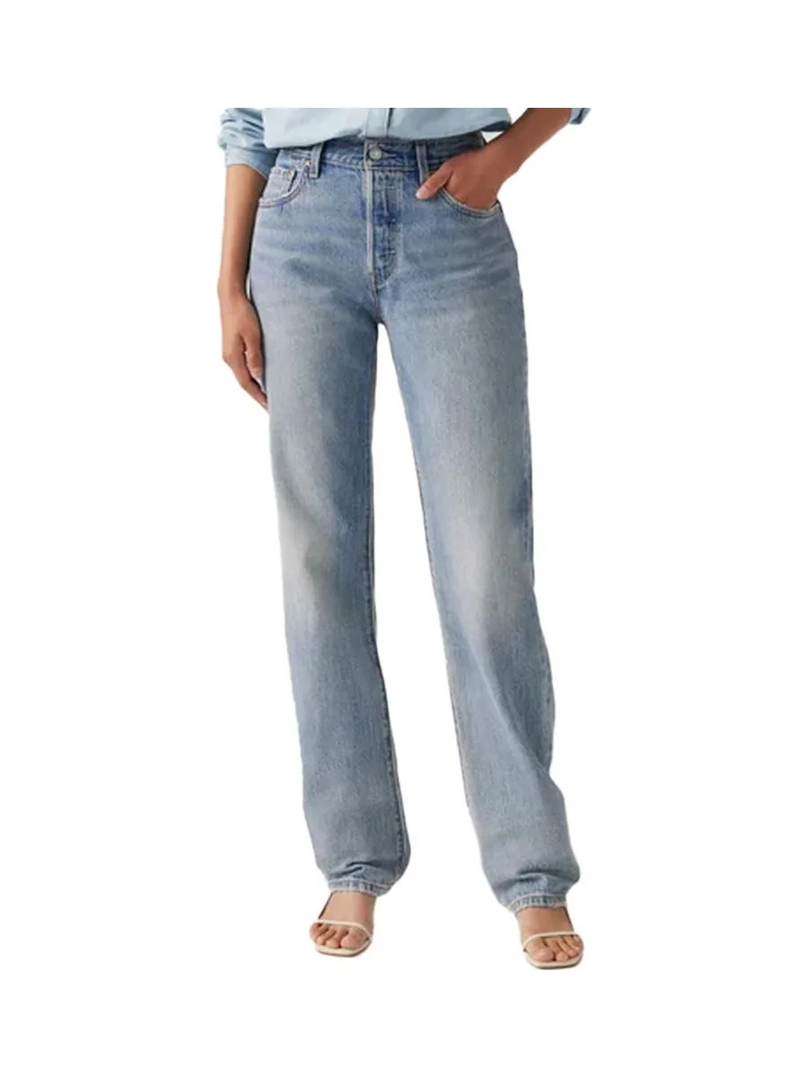 Jean 501 90s Bleu Clair Délavé Femme Levi's 2