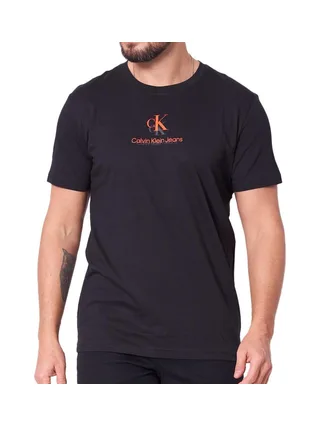 T-shirt Noir Homme Calvin Klein Jeans Shadow 1