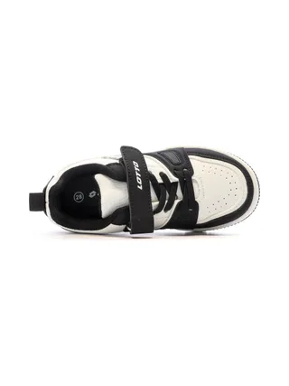 Baskets Blanches/Noires Garçon Lotto Basket Pescara 4