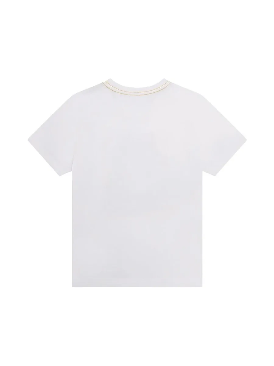 T-Shirt Blanc Garçon Timberland T60092 2