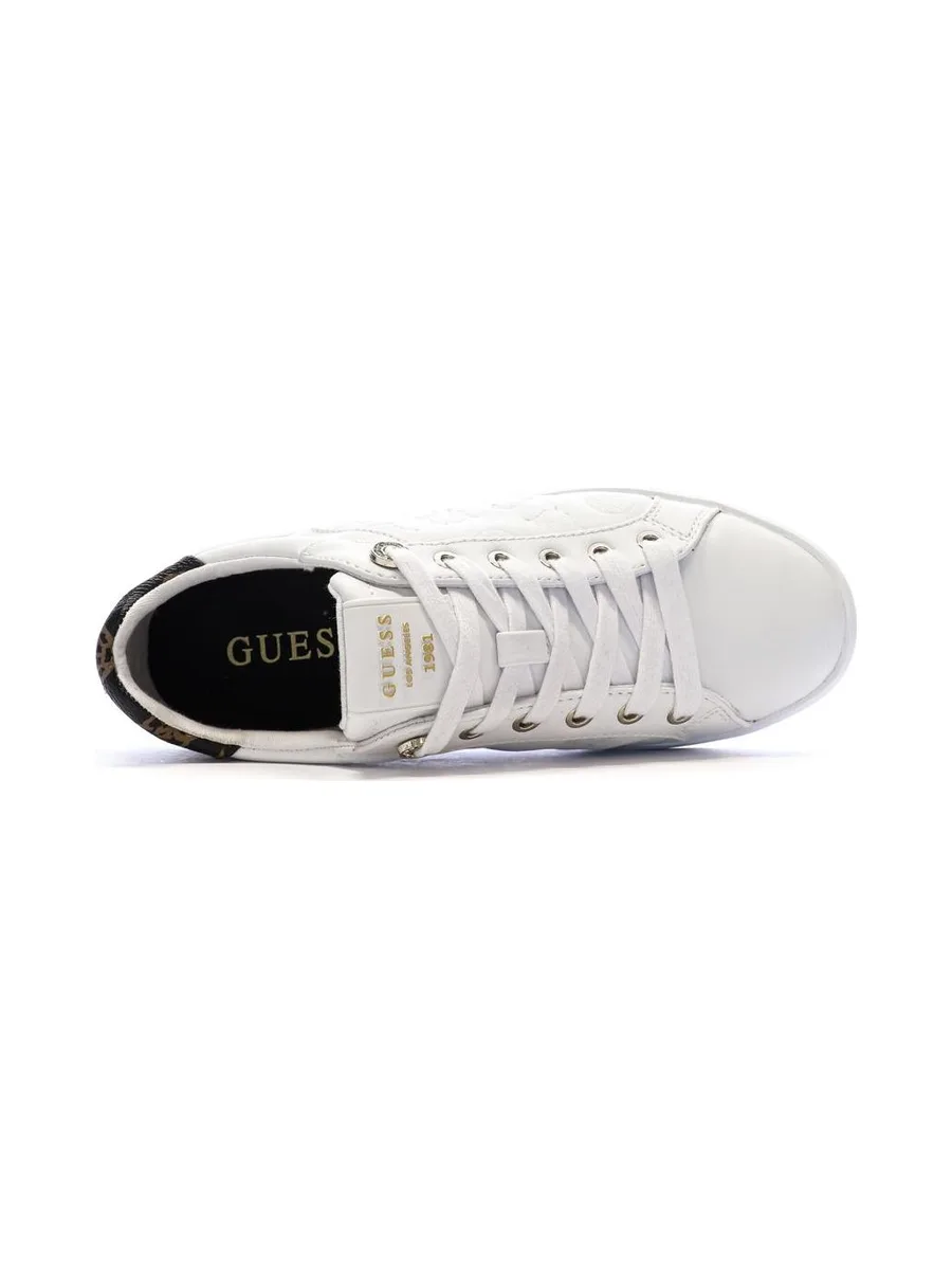 Baskets Blanc/Noir Femme Guess FLJRONFAL12 5