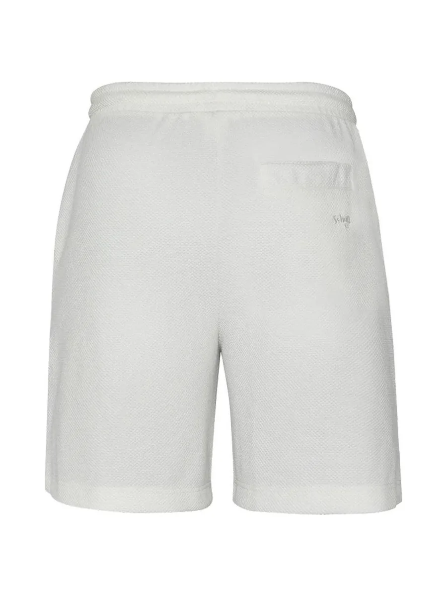 Short Blanc Homme Schott Maille Technique 4