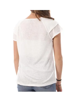 T-shirt Blanc Femme Vero Moda Lina 2