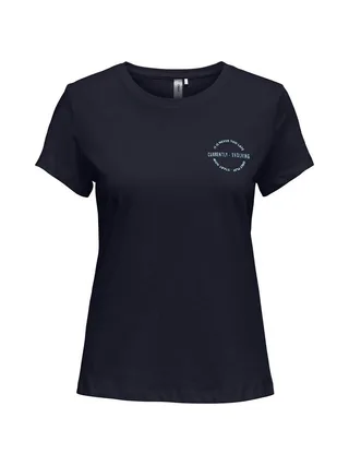 T-shirt Marine Femme Only Pay Life 1