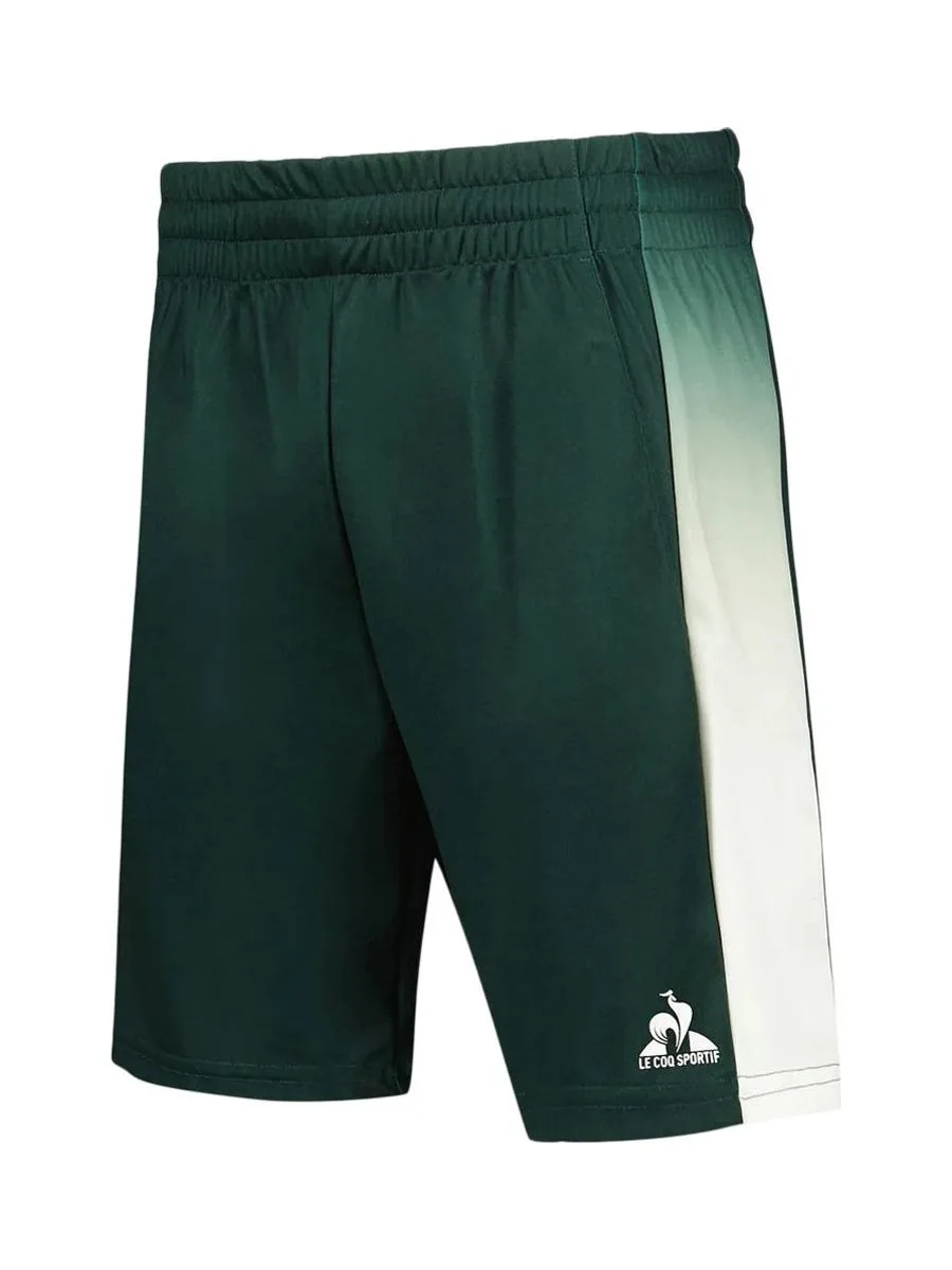 Short de Sport Vert Homme Le Coq Sportif Tennis Pro N°2 2