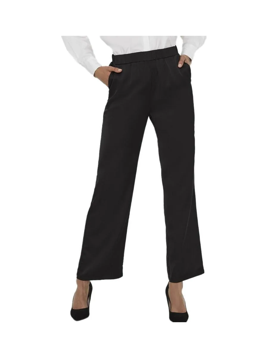Pantalon fluide Noir Femme Vero Moda Trousers 2