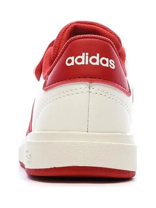Baskets Ecru/Rouge Garçon Adidas Grand Court 2.0 El C 3