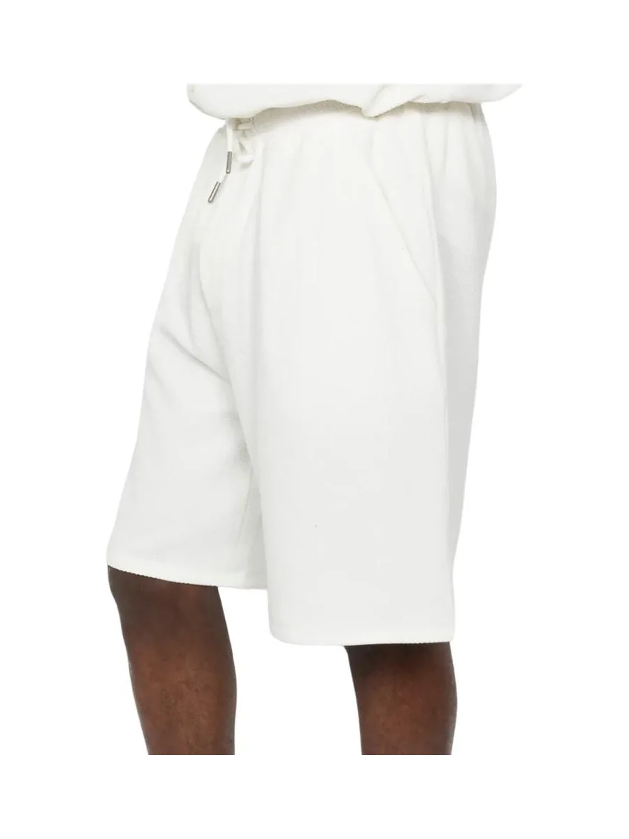 Short Blanc Homme Schott Maille Technique 2