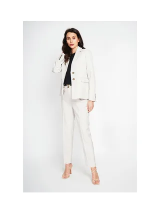 Veste col à revers poches devant à rabat à manches longues 1