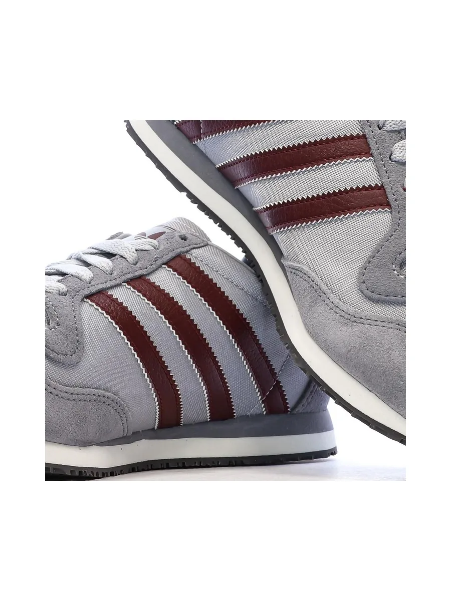 Baskets Grises/Bordeaux Garçon Adidas Galaxy 8