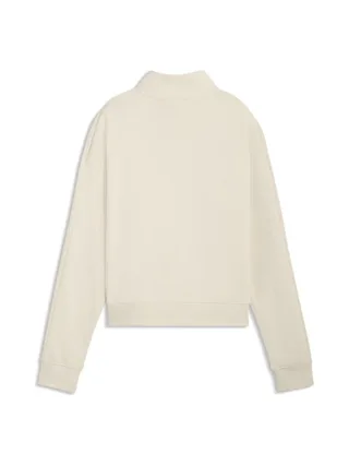 Sweat À Capuche Écru Femme Puma Relaxed 2