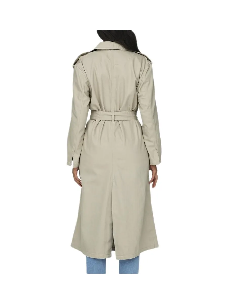 Manteau Beige Femme Only Manila Washed 3